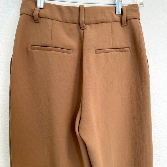 Aritzia Wilfred High-Waisted Brown Pants - Size 0 - Picture 3 of 4